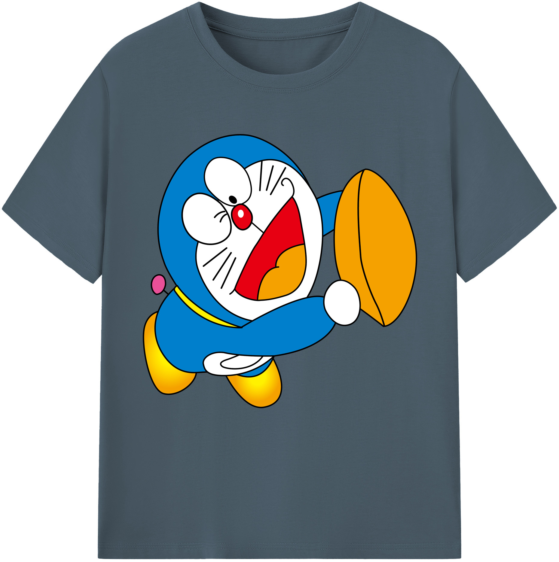 （画像用） ドラえもん Doraemon 綿100％半袖Tシャツ（フロントプリント）